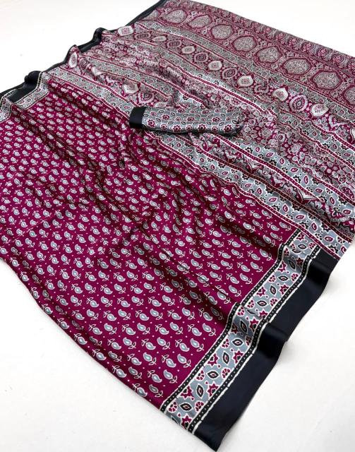 Rajtex Pure Ajrakh 037 Cheap saree wholesaler in Hyderabad